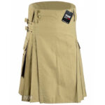 Khaki Scottish Working Utility Kilt