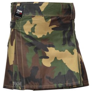 Women Woodland Camouflage Utility Kilt