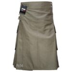 Olive Color Utility Kilt