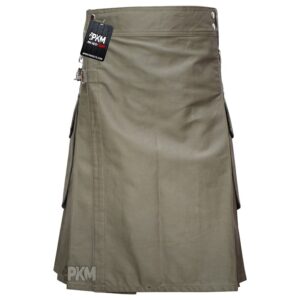 Olive Color Utility Kilt