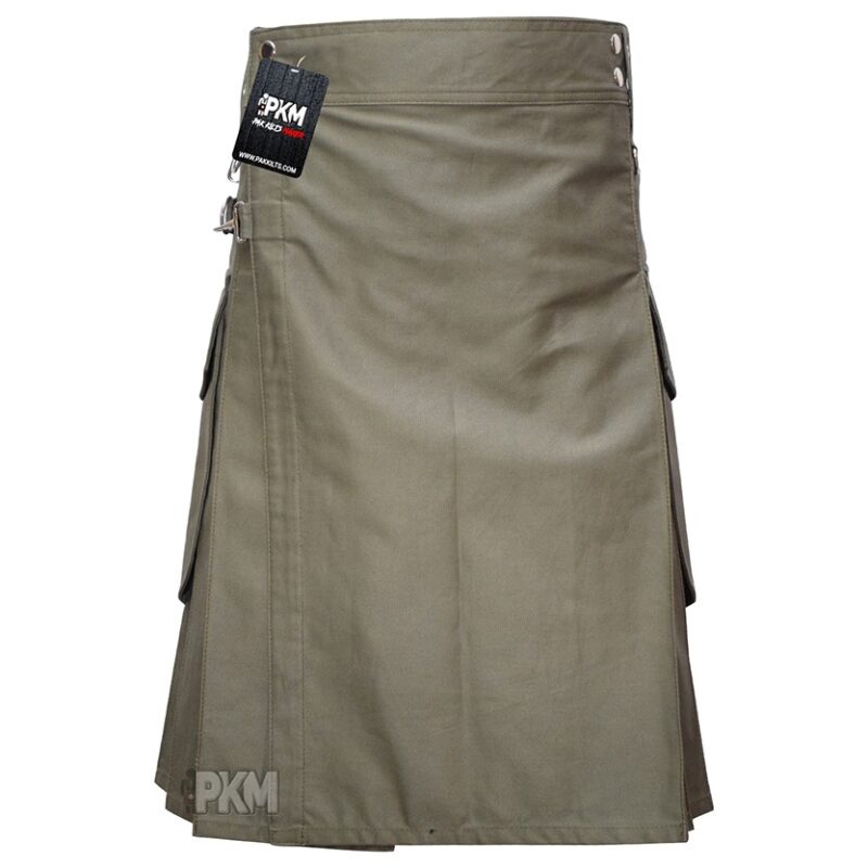 Olive Color Utility Kilt