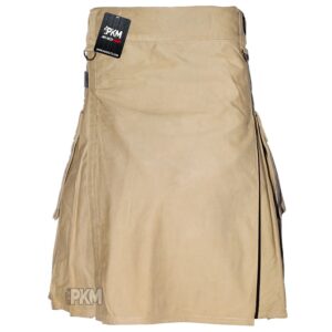 khaki men utility kilt