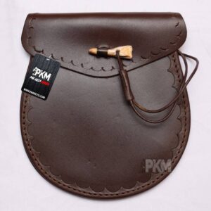 brown leather sporran