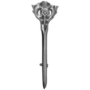 Thistle Chrome Kilt Pin