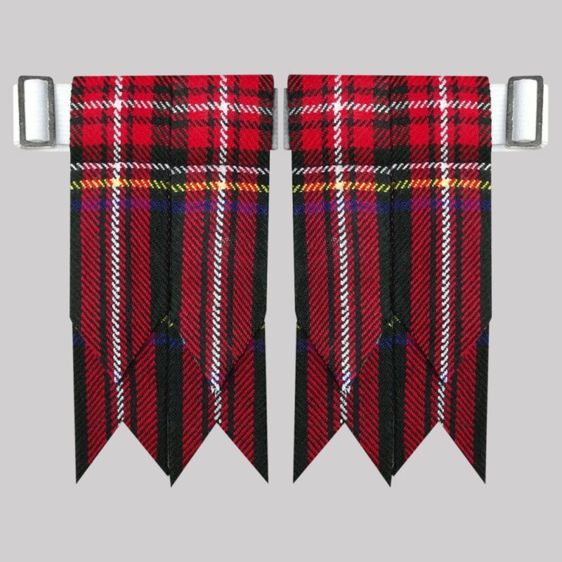 black stewart tartan socks flashes