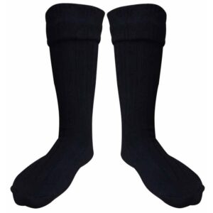 scottish irish black kilt hose socks