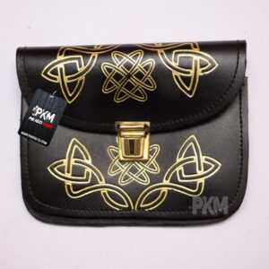 gold embossing drummer piper pouch