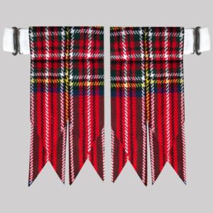 royal stewart tartan kilt flashes