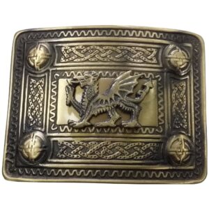 wales dragon kilt belt buckle