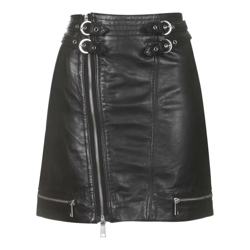 new women leather kilt skirt