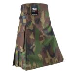 woodland camouflage utility kilt