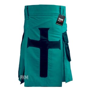 sea green men utility kilt