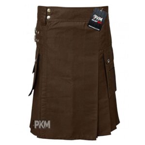 brown utility kilt