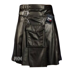 scottish leather utility kilt