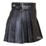 leather mini kilt