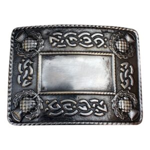 black antique kilt buckle