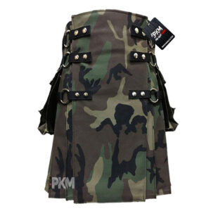 camouflage two-tone utility kilt