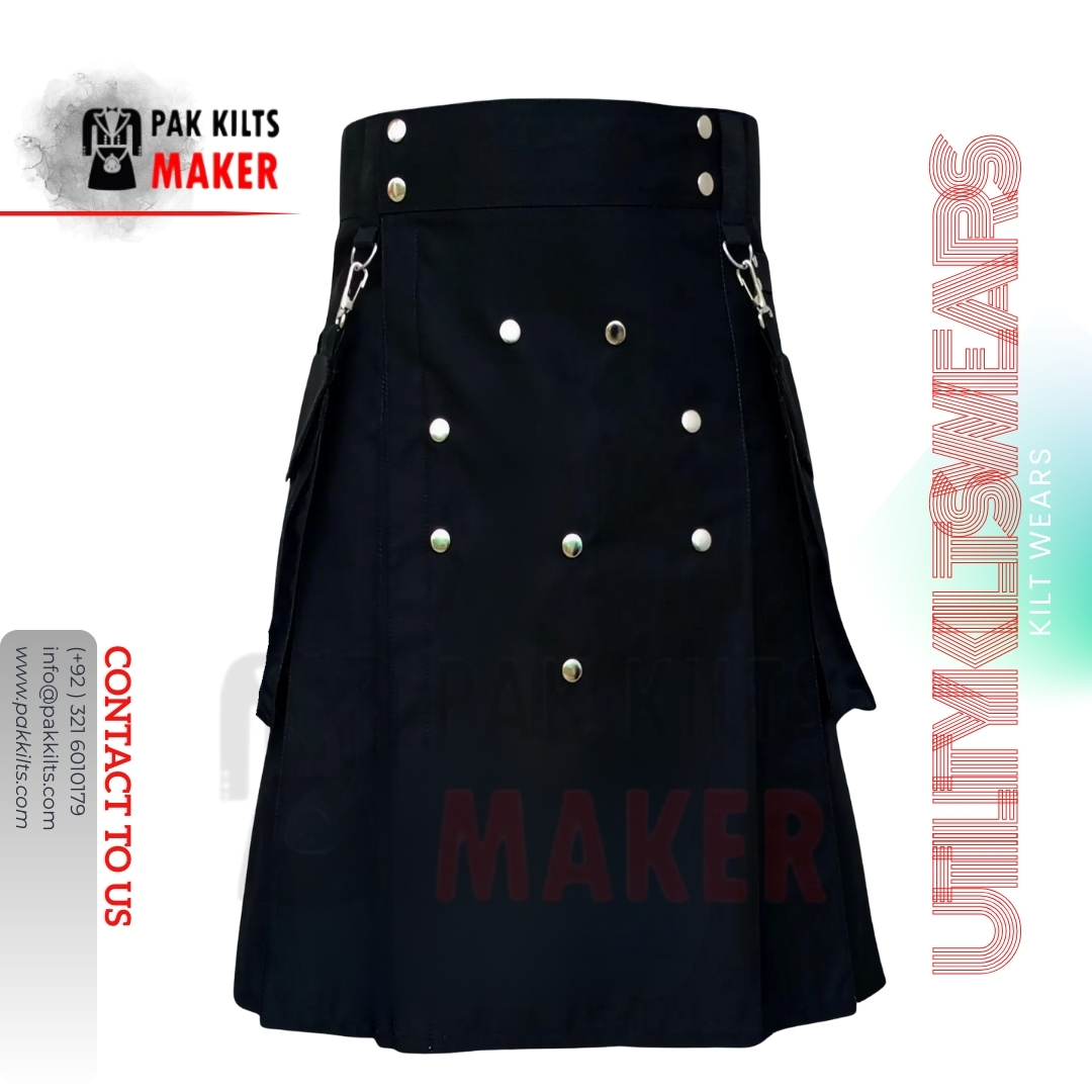 Black Utility Kilt Black Utility Kilt