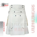 White Utility Kilt