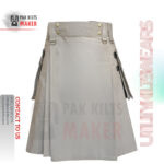 Modern Khaki Utility Kilt