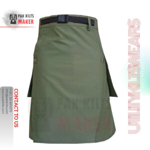 Olive Green Ripstop Hiking Kilt
