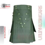 Olive Green Utility Kilt
