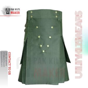 Olive Green Utility Kilt