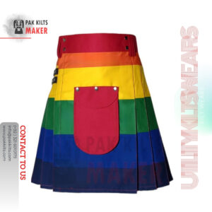 Rainbow Cotton Kilt