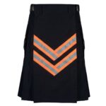 Black Fireman Utility Kilt