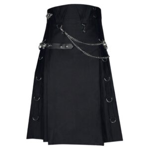 Black Gothic Utility Kilt