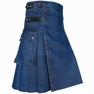 Blue Denim Kilt for Men