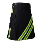 Black Cotton Firefighter Utility Kilt