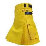 Yellow Cotton Utility Kilt