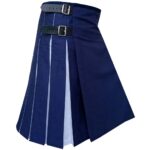 Two-Tone Navy & White Hybrid Utility Kilt