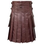 Brown Leather Kilt