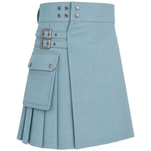 Sky Blue Denim Kilt