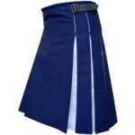 Two-Tone Navy & White Hybrid Utility Kilt