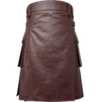 Brown Leather Kilt