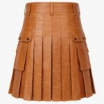 Camel Tan Leather Utility Kilt