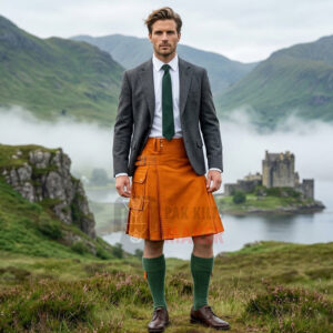 Saffron Tartan Utility Kilt