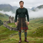 Brown & Khaki Utility Kilt