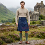 Navy Blue Cotton Utility Kilt