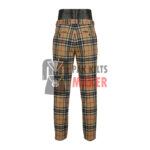 Camel Thompson Tartan Slim Fit Pants for Men