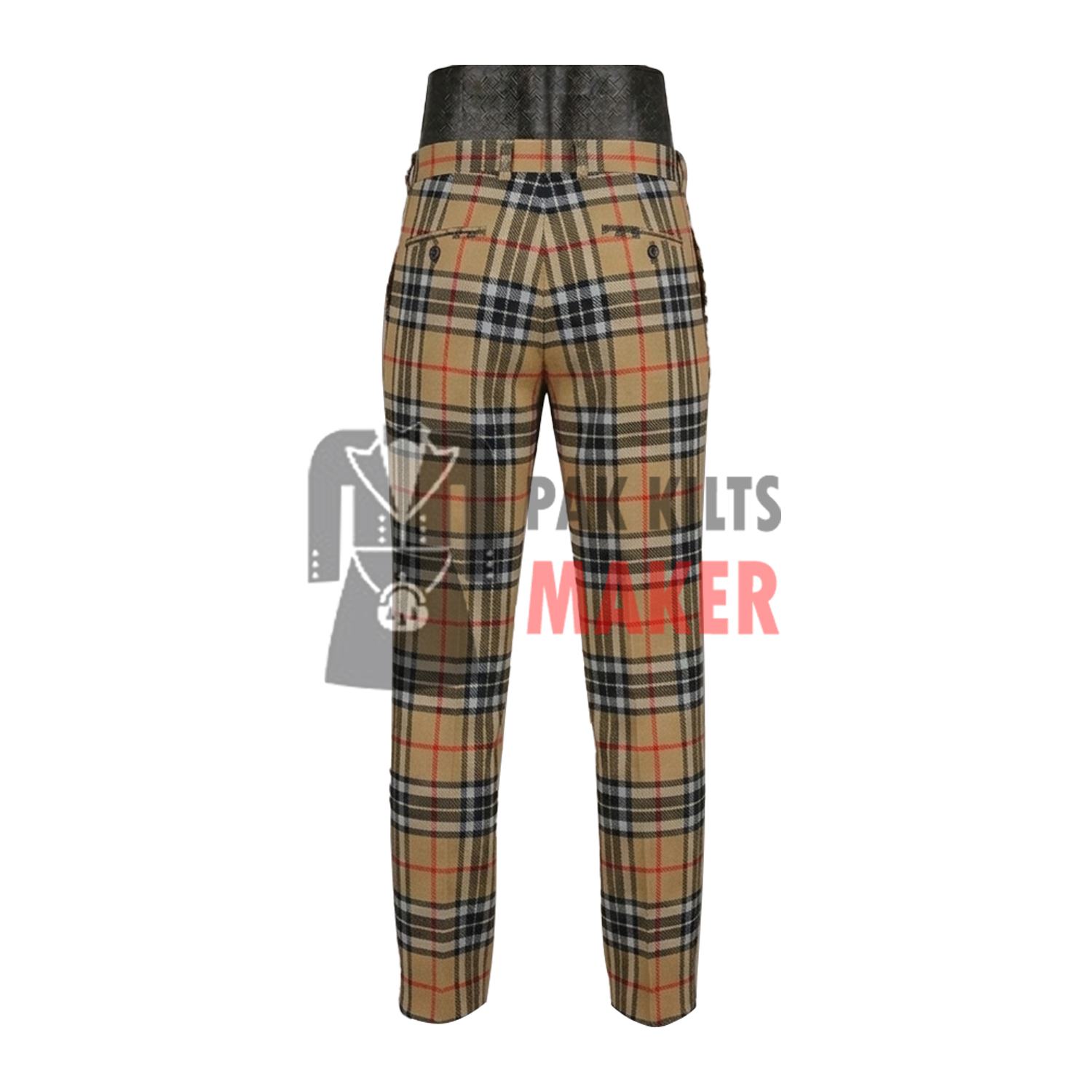Camel Thompson Tartan Slim Fit Pants for Men Camel Thompson Tartan Slim Fit Pants for Men