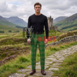 Irish National Tartan Slim Fit Pants for Men